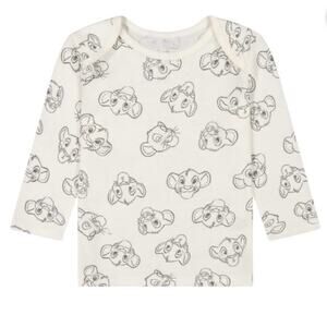 NWT Disney Baby Lion King Simba White Long Sleeve T-Shirt Size 18M